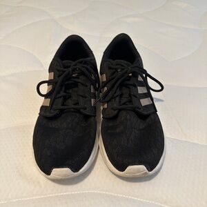 Black adidas Sneakers with White Soles